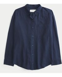 Hollister - Oversized Linen-blend Shirt - Lyst