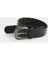 Hollister - Ledergürtel mit Nieten - Lyst