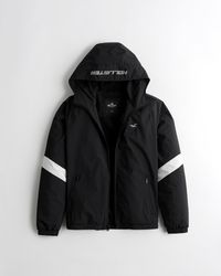Hollister Flash Reactive Fleece-lined Jacket in White for Men - Lyst