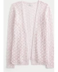 Hollister - Open-stitch No-close Cardigan - Lyst