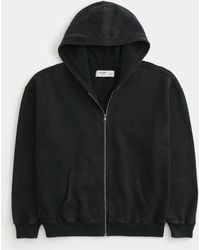 Hollister - Hollister Feel Good Boxy Zip-up Graphic Hoodie - Lyst