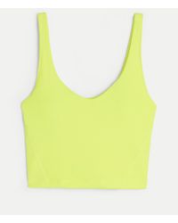 Hollister - Gilly Hicks Active Recharge Ribbed Plunge Tank - Lyst
