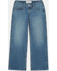 Hollister - Ultra Low-rise Medium Wash Baggy Jeans - Lyst