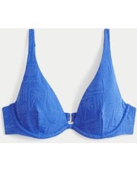 Hollister - High Apex Jacquard Underwire Bikini Top - Lyst