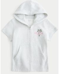 Hollister - Hollister Feel Good Short-sleeve Logo Graphic Hoodie - Lyst