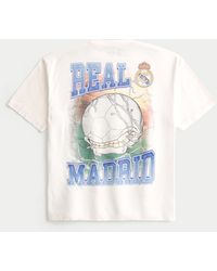Hollister - Boxy Real Madrid Cf Graphic Tee - Lyst