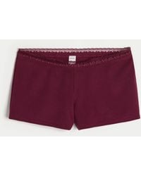 Hollister - Gilly Hicks Waffle Lace Shortie Shorts - Lyst