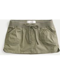 Hollister - Hollister Remi Poplin Micro Mini Skort - Lyst