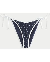 Hollister - Side-tie Cheeky Bikini Bottom - Lyst