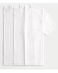 Hollister - Boxy Heavyweight White Crew T-shirt 3-pack - Lyst