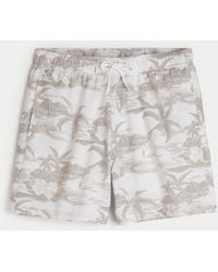 Hollister - Mid-thigh Volley Swim Trunks - Lyst