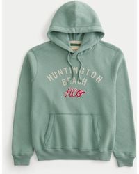 Hollister - Logo Graphic Hoodie - Lyst