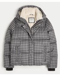 Hollister - Faux Fur-lined Puffer Jacket - Lyst