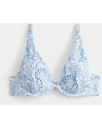 Hollister - Rib High Apex Underwire Bikini Top - Lyst