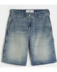 Hollister - Baggy Jeans-Shorts in dunkler Waschung - Lyst