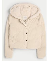 Hollister - Cozy-lined Corduroy Puffer Jacket - Lyst