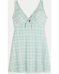 Hollister - Mesh Knit Mini Dress - Lyst