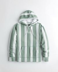 hollister striped hoodie