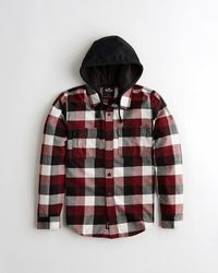 hollister plaid hoodie