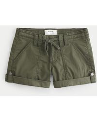 Hollister - Low-rise Adjustable Hem Shorts - Lyst