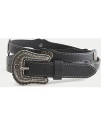 Hollister - Faux Leather Heart Detail Belt - Lyst