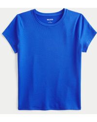 Hollister - Seamless Fabric Crew Baby Tee - Lyst