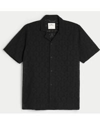 Hollister - Relaxed Short-sleeve Lace Shirt - Lyst
