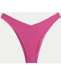 Hollister - Ribbed Cheekiest Bikini Bottom - Lyst
