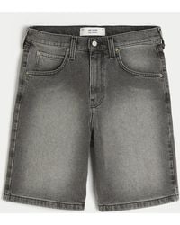Hollister - Baggy Jean Shorts - Lyst