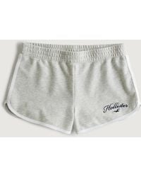Hollister - High-rise Knit Logo Shorts - Lyst