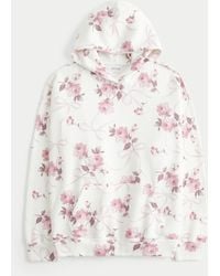 Hollister - Hollister Feel Good Oversized Floral Pattern Hoodie - Lyst
