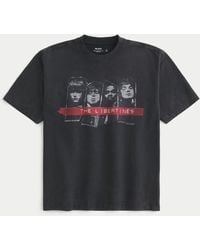 Hollister - Boxy Heavyweight The Libertines Graphic Tee - Lyst