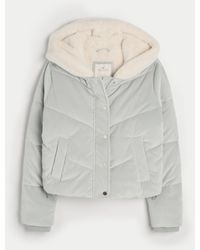 Hollister - Cozy-lined Corduroy Puffer Jacket - Lyst