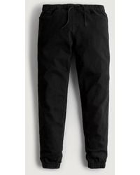 Hollister - Black Just Like Knit Relaxed Denim Joggers - Lyst