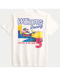 Hollister - Bequemes Tee mit Williams Racing-Grafik - Lyst