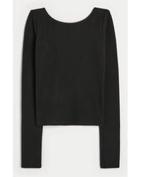 Hollister - Gilly Hicks Cozy Waffle Boat-neck Top - Lyst
