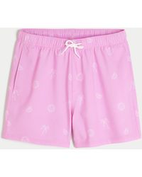 Hollister - Mid-thigh Swim Trunks - Lyst