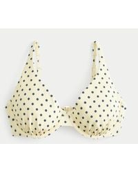 Hollister - Curvy High Apex Ribbed Underwire Bikini Top - Lyst