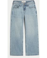 Hollister - Curvy Low Rise Baggy Jeans in mittlerer Waschung - Lyst