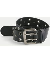 Hollister - Star-studded Leather Belt - Lyst
