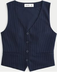 Hollister - Longer-length Button-through Vest - Lyst