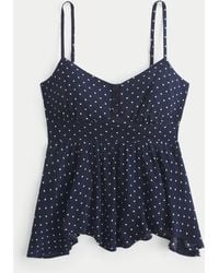 Hollister - Easy Asymmetrical Hem Babydoll Tank - Lyst