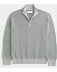 Hollister - Boxy Quarter-zip Sweater - Lyst