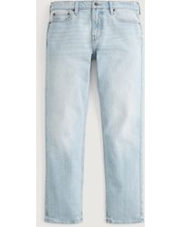 Hollister - Light Wash Signature Slim Straight Jeans - Lyst
