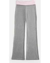 Hollister - Always Cozy Foldover Flare Pants - Lyst