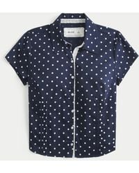 Hollister - Short-sleeve Button Front Shirt - Lyst