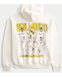 Hollister - Real Madrid Cf Graphic Quarter-zip Sweatshirt - Lyst