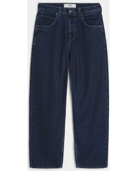 Hollister - Dark Wash Skater Baggy Jeans - Lyst