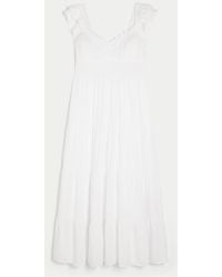 Hollister - Short-sleeve Midi Dress - Lyst