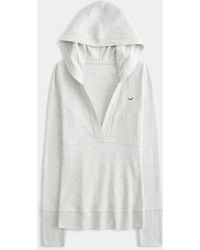 Hollister - Knit Icon Hoodie - Lyst